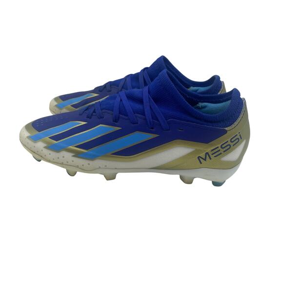 Adidas Messi Crazyfast Elite FG Soccer Cleats Blue Gold Youth Kids 3 - Picture 1 of 8